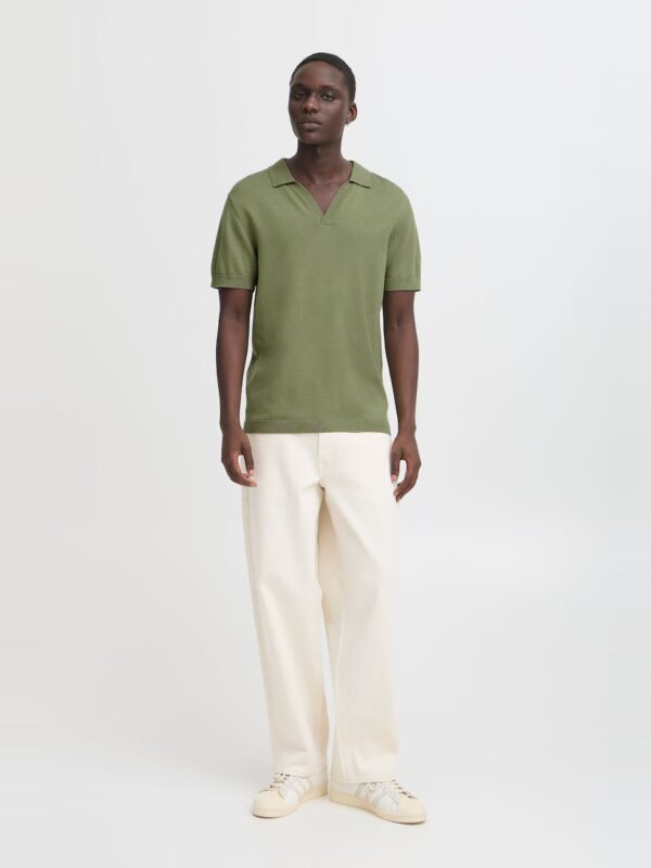 Polo en maille col ouvert - Blend