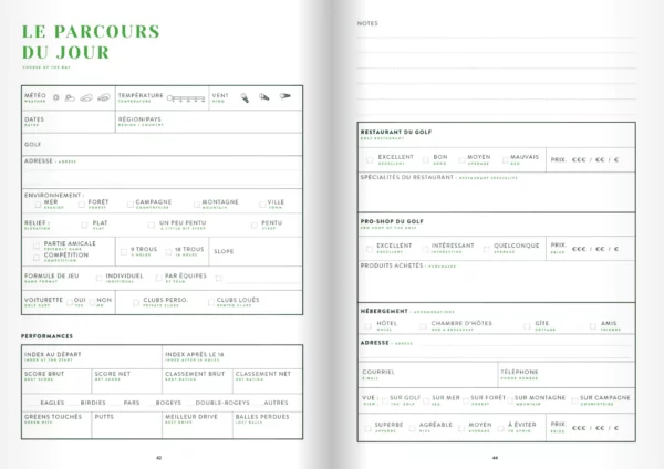 Carnet de golf - Aventura Éditions – Image 2