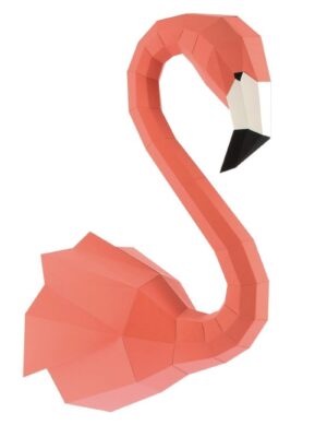 Flamant rose en papier - Agent Paper